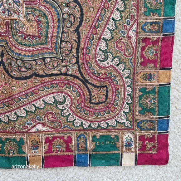 NWOT Echo Square Wool Scarf - Picture 2 of 12